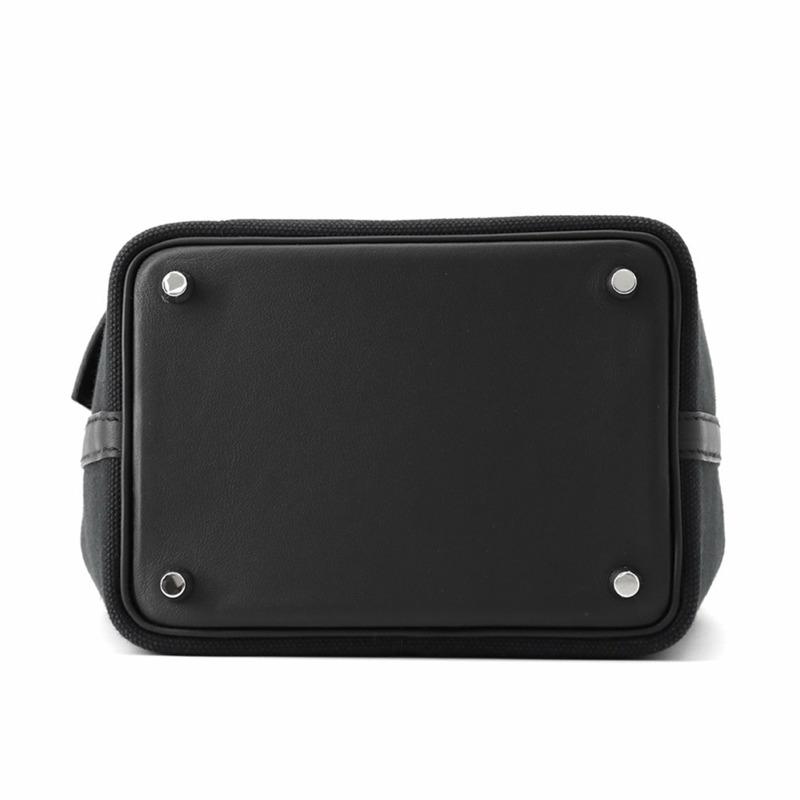 愛馬仕 Hermès Picotin Lock PM Cargo 手提包，黑色/Toile Goélan/Swift 帆布色，帶 U 字印記-2