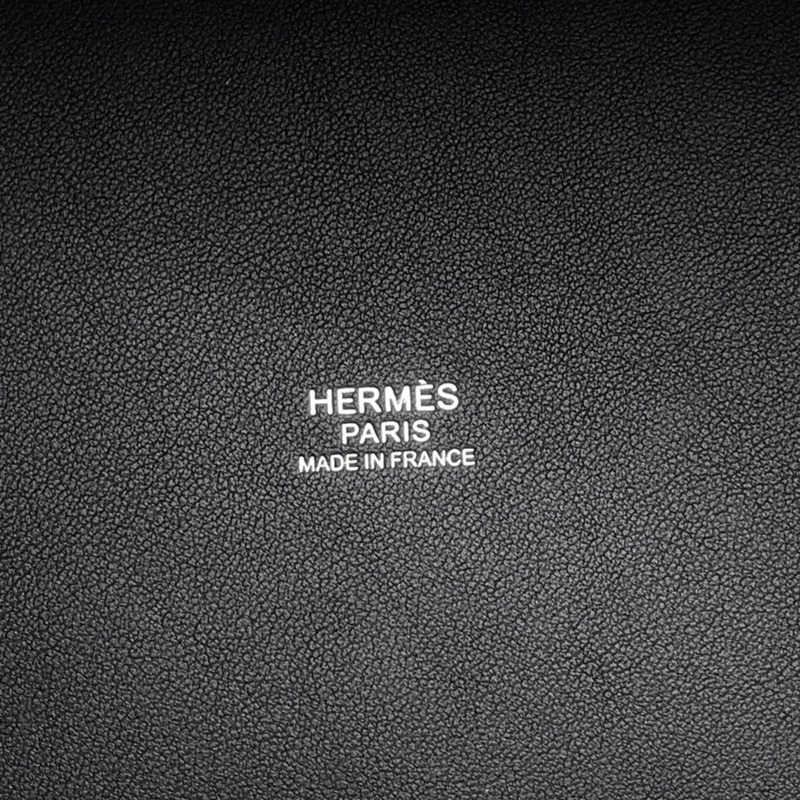 愛馬仕 Hermès Picotin Lock PM Cargo 手提包，黑色/Toile Goélan/Swift 帆布色，帶 U 字印記-11