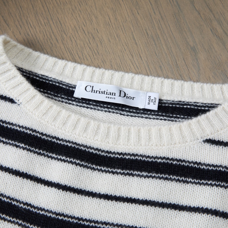 ❤️DIOR 黑白條紋毛衣 蜜蜂標-1
