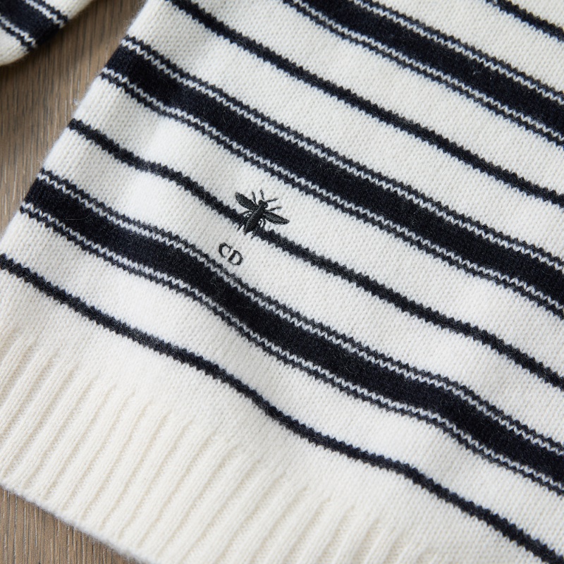 ❤️DIOR 黑白條紋毛衣 蜜蜂標-2