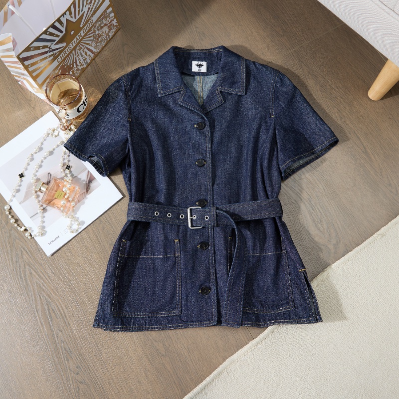 ❤️DIOR 牛仔上衣配腰帶 金智秀Jisoo同款-0