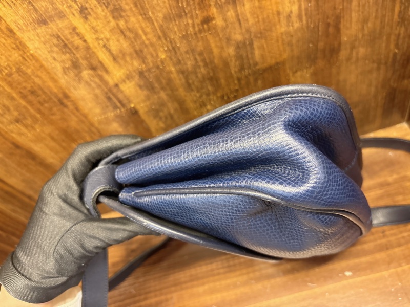 Dior 藍色皮革斜挎包-4