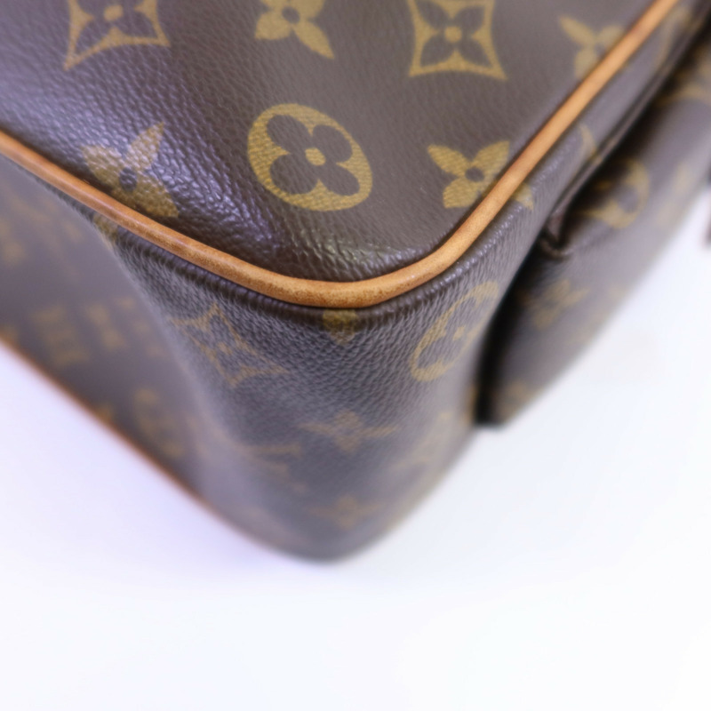 LOUIS VUITTON Monogram Multiple Cite金扣手挽袋-8