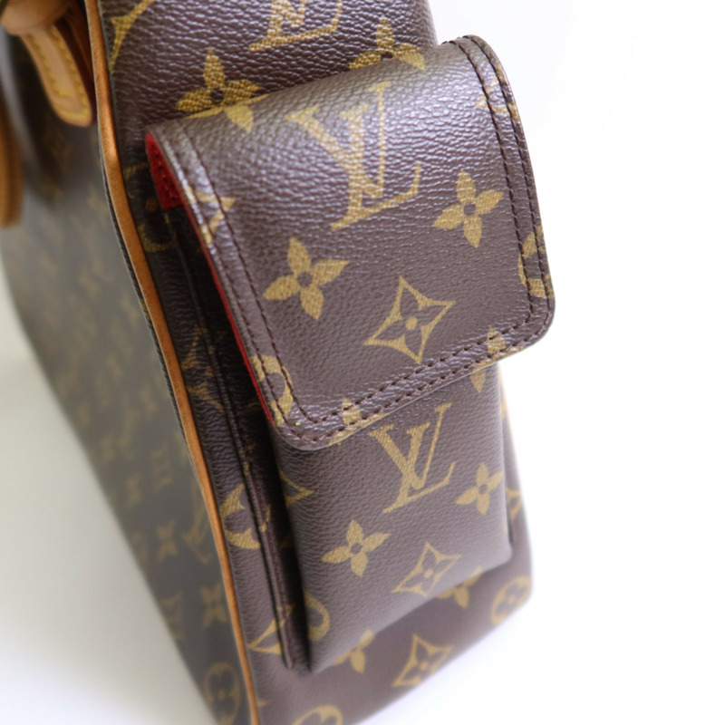 LOUIS VUITTON Monogram Multiple Cite金扣手挽袋-20