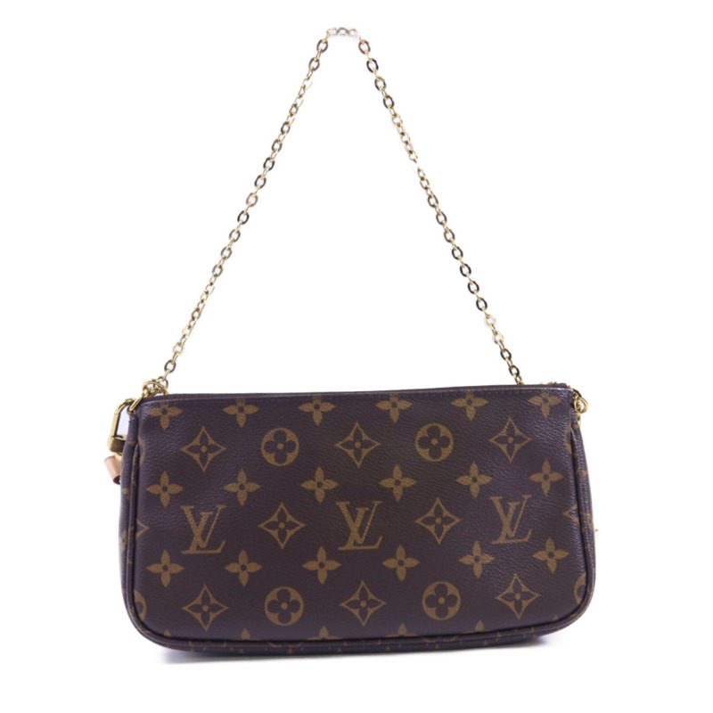 LOUIS VUITTON Monogram Multi Pochette Accessoires金扣手挽肩背兩用袋-1