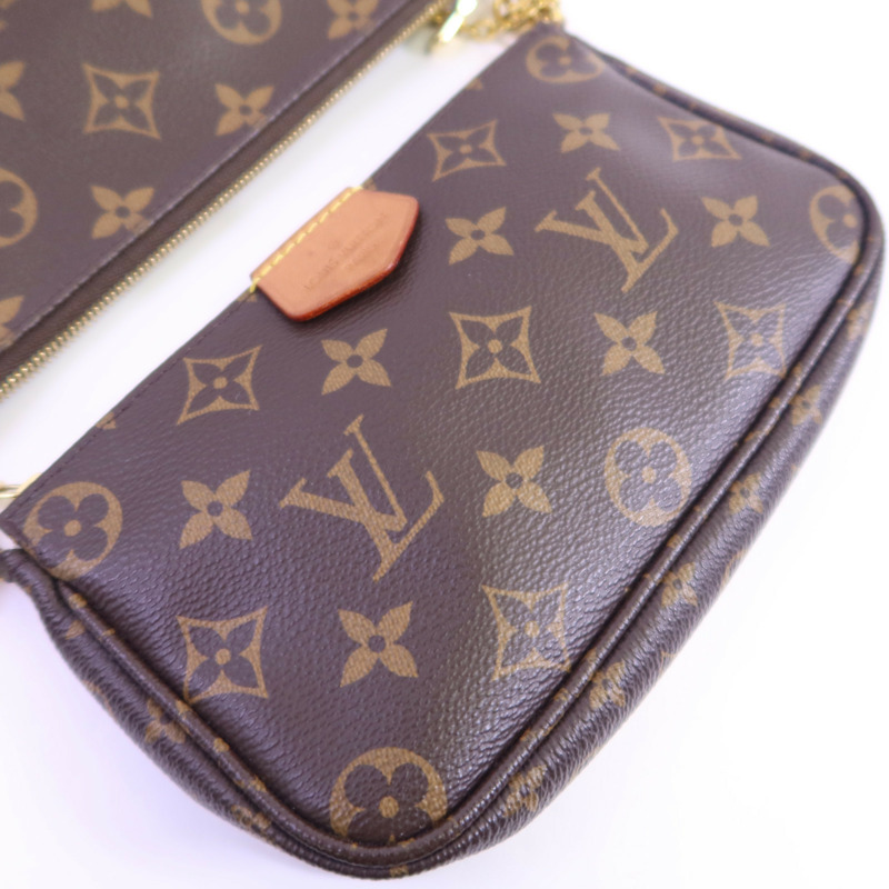 LOUIS VUITTON Monogram Multi Pochette Accessoires金扣手挽肩背兩用袋-14