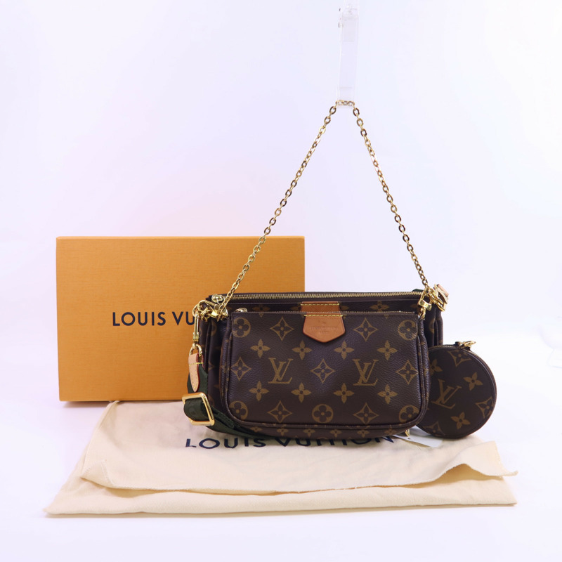 LOUIS VUITTON Monogram Multi Pochette Accessoires金扣手挽肩背兩用袋-20