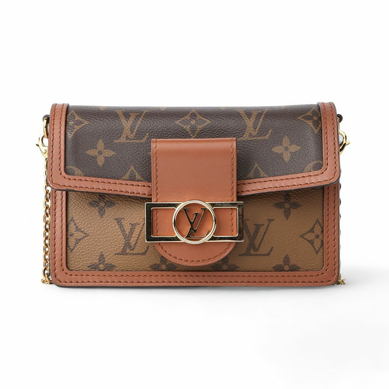 【包稅】LOUIS VUITTON 反向字母組合海豚鏈錢包斜背包 M68746-0