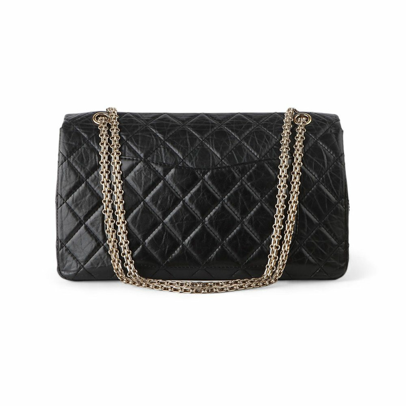 【包稅】CHANEL Vintage 2.55 經典金色鏈條翻蓋肩背包 A37590-2