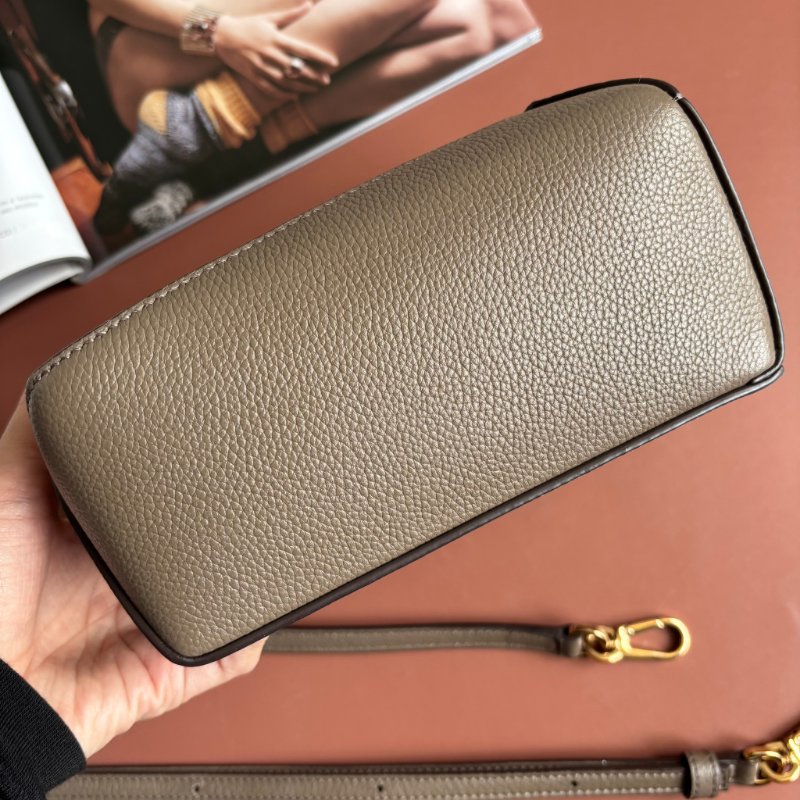 ::LOEWE:: 墨綠色手提斜背兩用包 Mini Puzzle Edge bag in soft grained calfskin-4