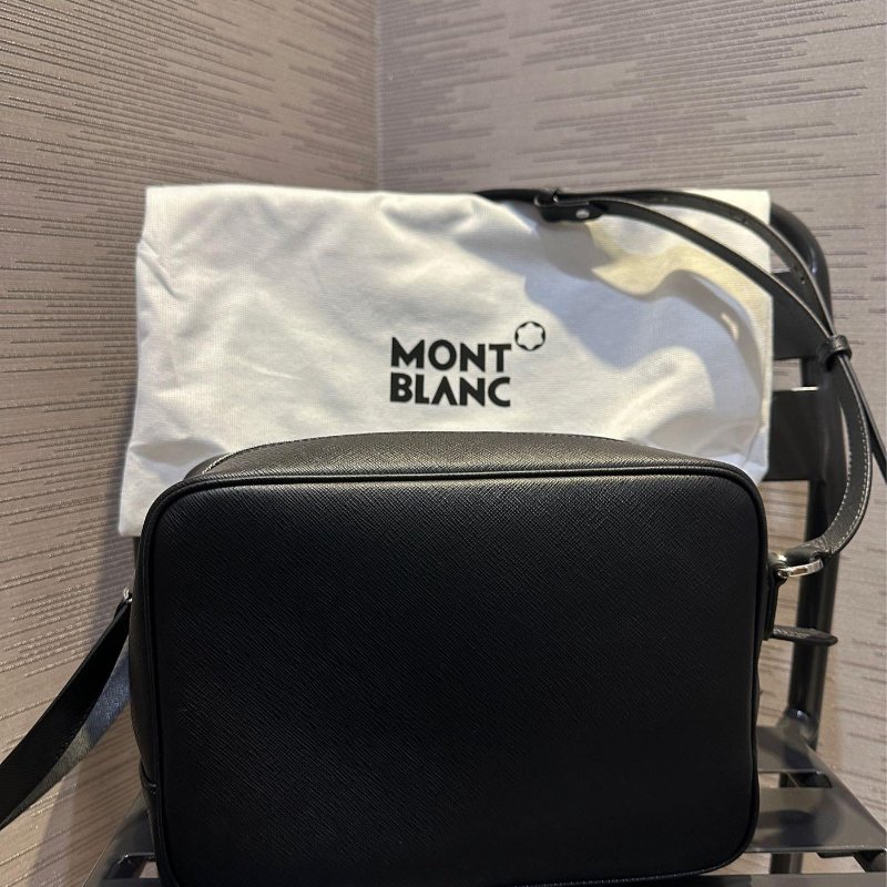 💎Han's house精品服飾💎MONTBLANC 萬寶龍 防刮牛皮 相機包 原價37800-3