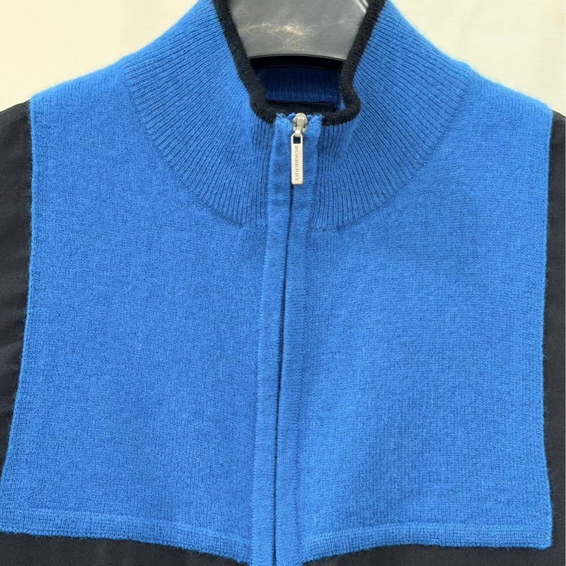 BURBERRY GOLF 羊毛混羊絨拼接薄背心-3