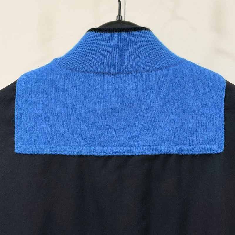 BURBERRY GOLF 羊毛混羊絨拼接薄背心-4