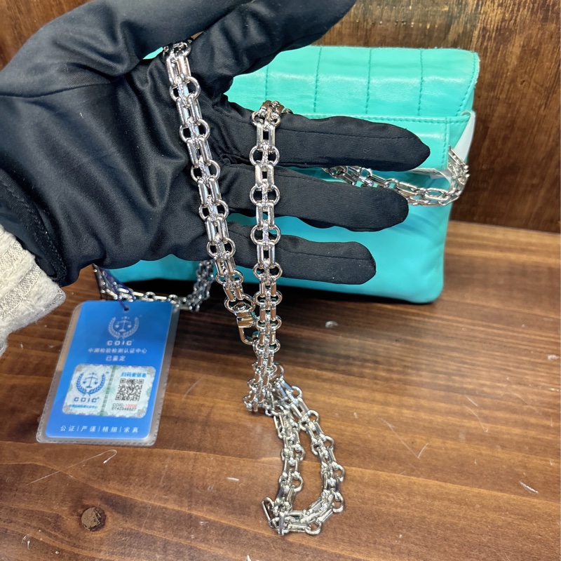 Chanel 2.55 綠松石色鏈條包-3