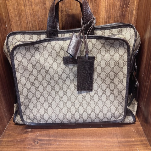 Gucci GG Supreme 手提公事包