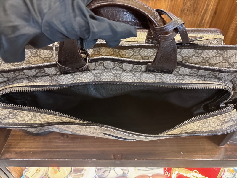 Gucci GG Supreme 手提公事包-6