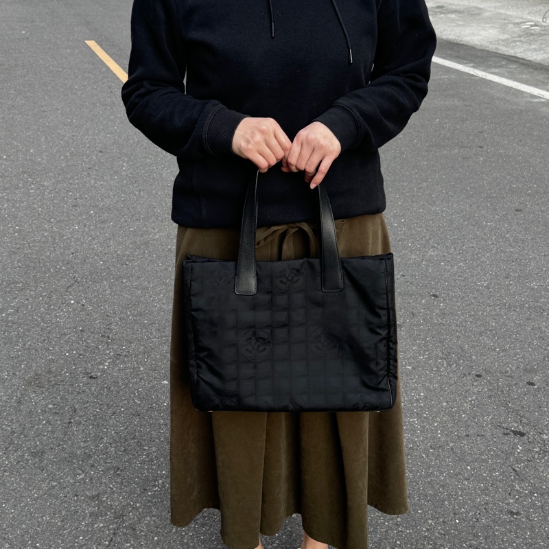 【99新閒置🆕】 Chanel 香奈兒 “So Black” 手提+肩背包(專櫃16萬多)-3