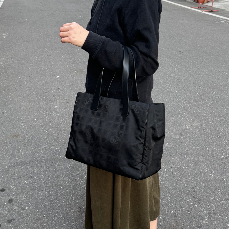 【99新閒置🆕】 Chanel 香奈兒 “So Black” 手提+肩背包(專櫃16萬多)-21