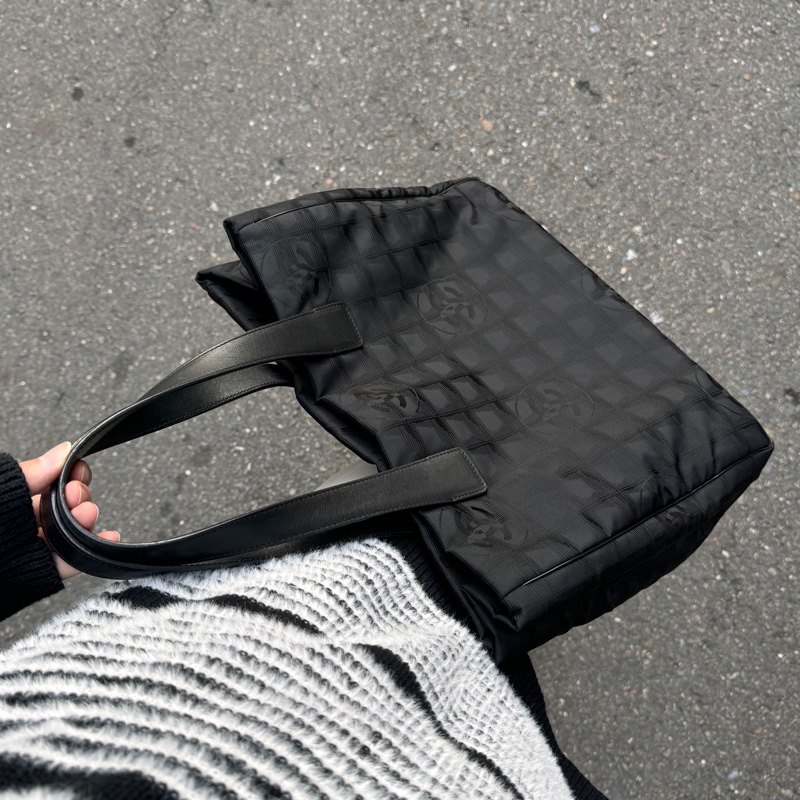 【99新閒置🆕】 Chanel 香奈兒 “So Black” 手提+肩背包(專櫃16萬多)-23