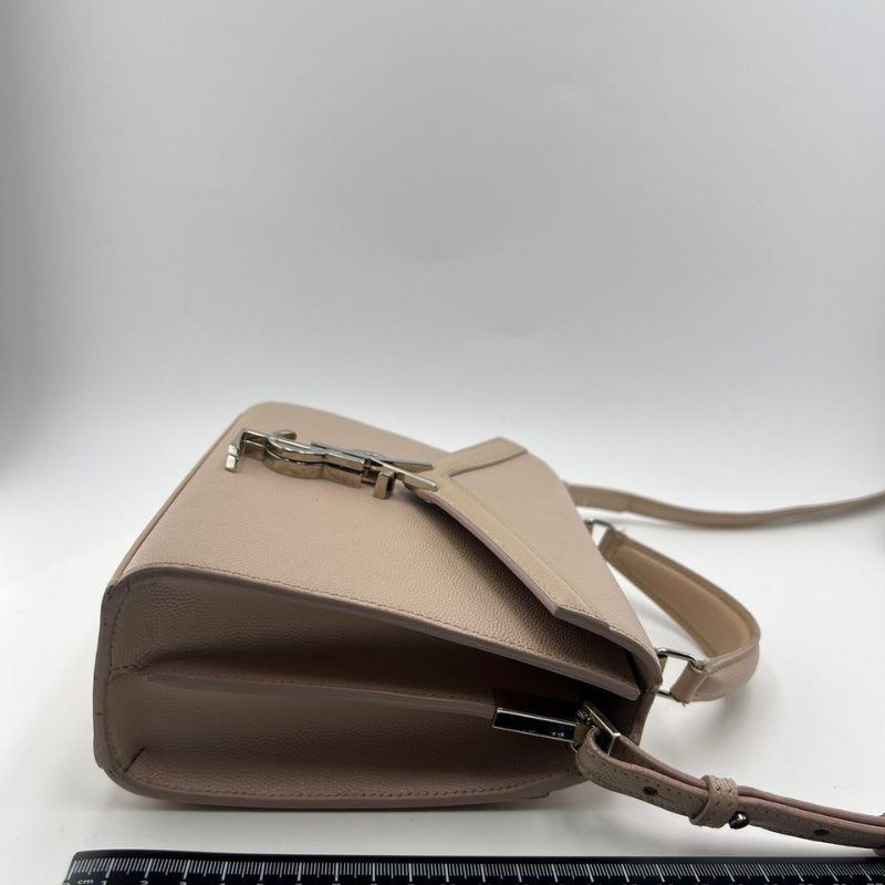 聖羅蘭 CASSANDRA 小型粒面皮革手提包-1