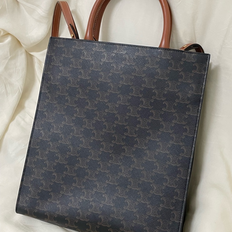 【全新現貨】CELINE Small Cabas Vertical 凱旋門老花托特包 (小號)-11