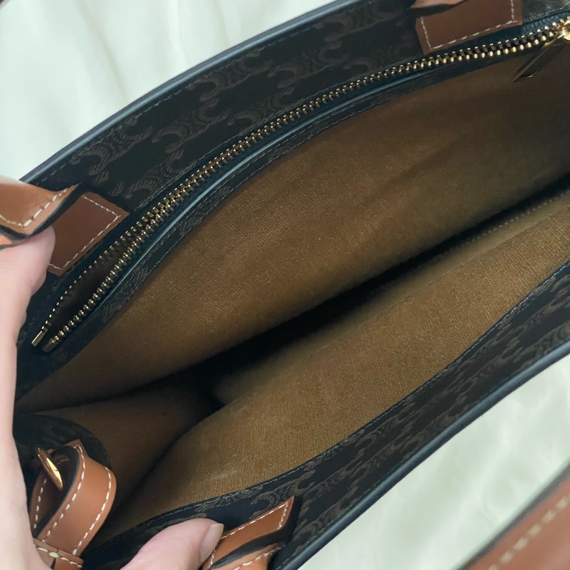 【全新現貨】CELINE Small Cabas Vertical 凱旋門老花托特包 (小號)-13