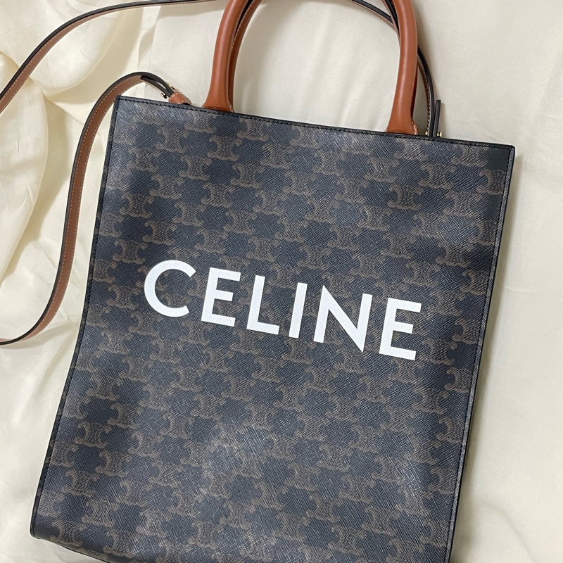 【全新現貨】CELINE Small Cabas Vertical 凱旋門老花托特包 (小號)-0