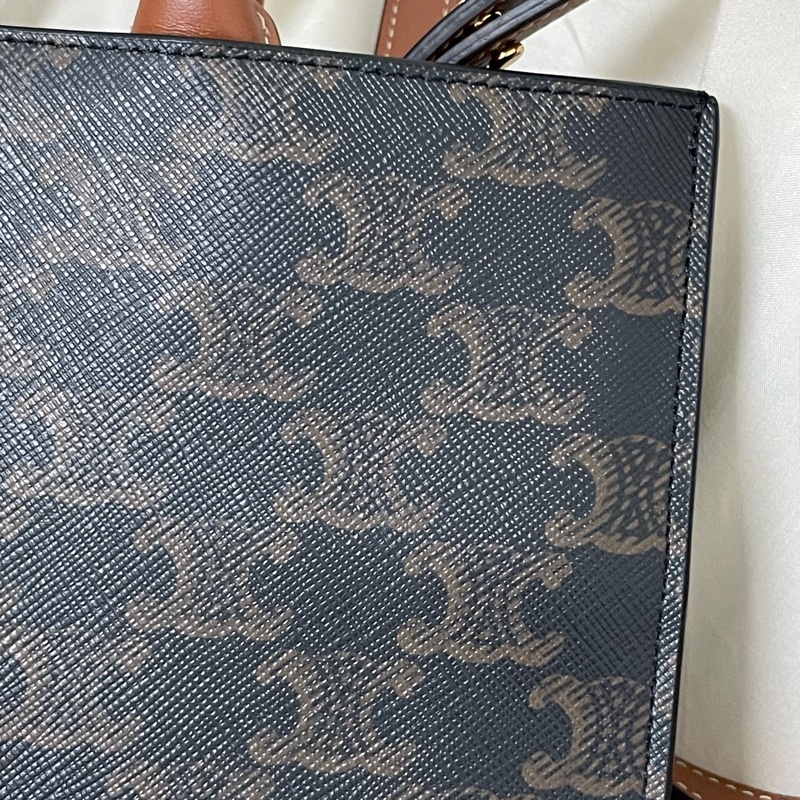 【全新現貨】CELINE Small Cabas Vertical 凱旋門老花托特包 (小號)-7