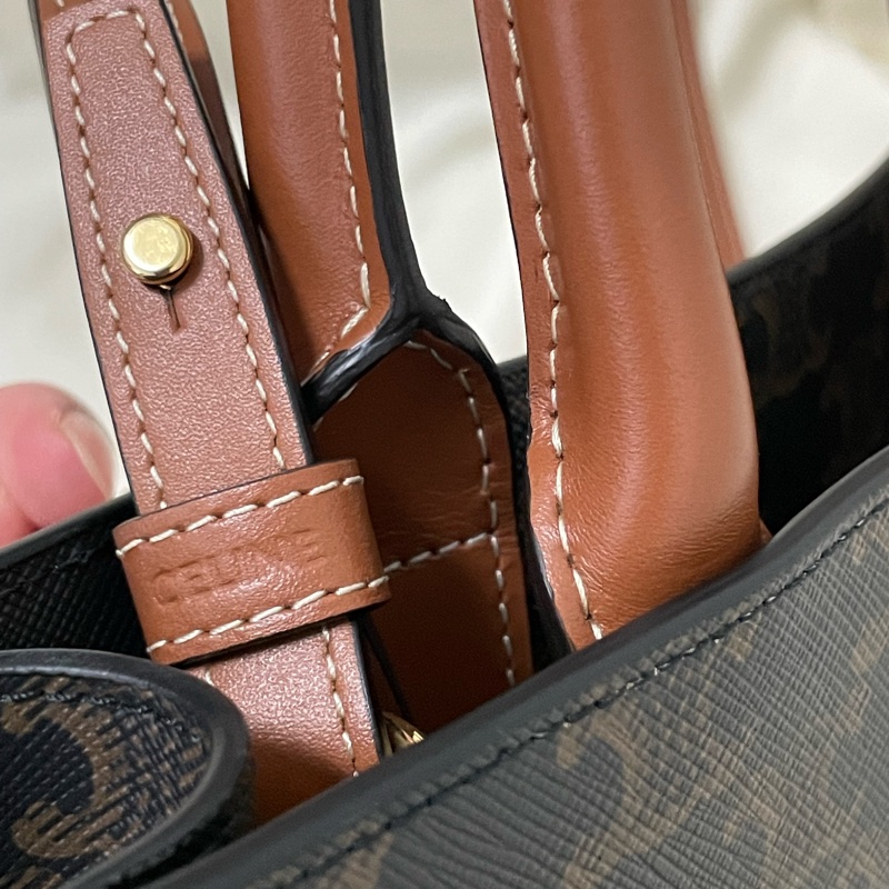 【全新現貨】CELINE Small Cabas Vertical 凱旋門老花托特包 (小號)-8