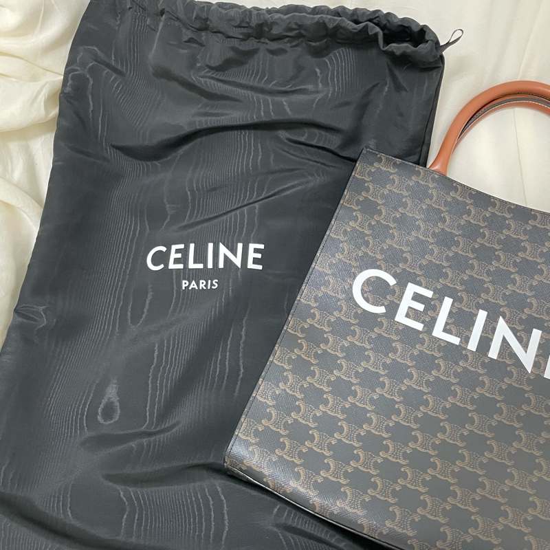 【全新現貨】CELINE Small Cabas Vertical 凱旋門老花托特包 (小號)-9