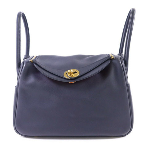 HERMES Swift皮革Lindy 26金扣手挽肩背兩用袋