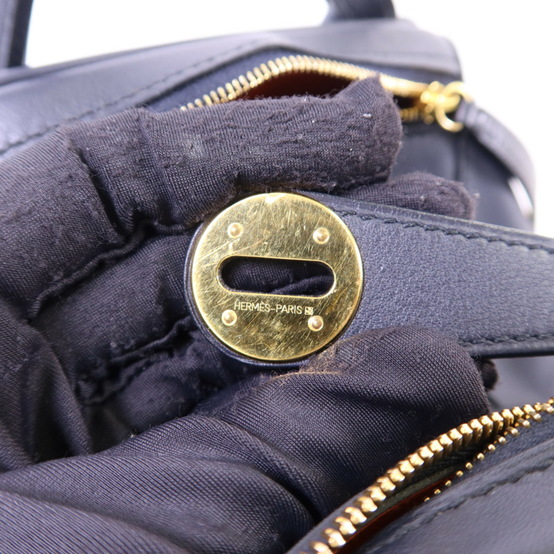 HERMES Swift皮革Lindy 26金扣手挽肩背兩用袋-8