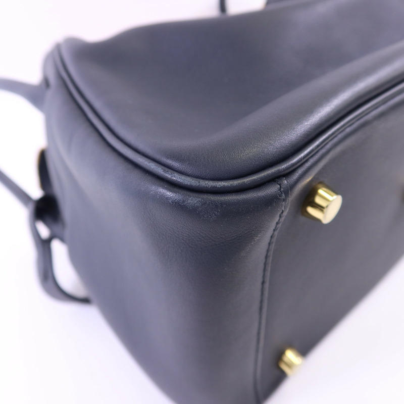 HERMES Swift皮革Lindy 26金扣手挽肩背兩用袋-13