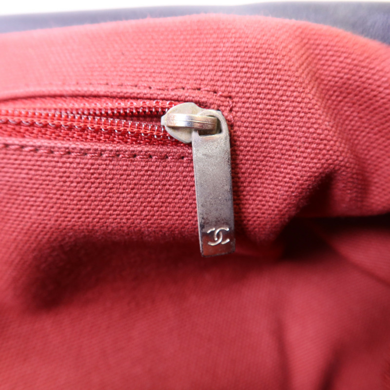 CHANEL 羊皮皮革Shoulder Bag銀扣鏈帶肩背袋-7