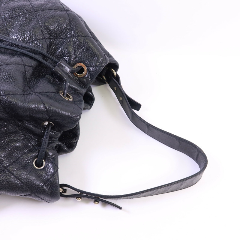 CHANEL 牛皮皮革Tote Bag銀扣手挽袋-4