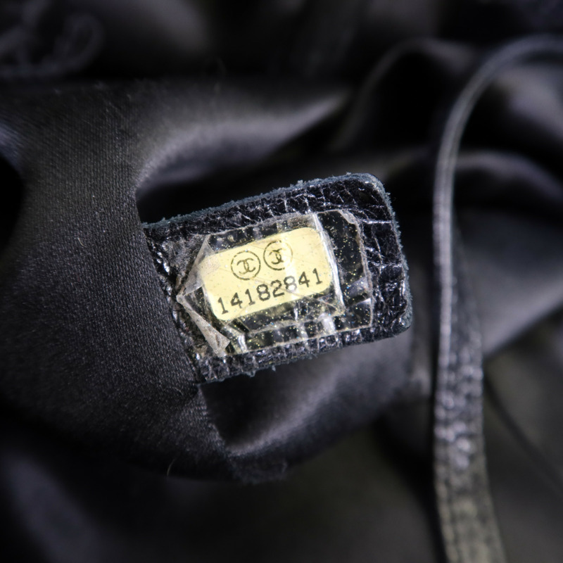 CHANEL 牛皮皮革Tote Bag銀扣手挽袋-7