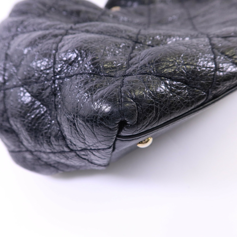 CHANEL 牛皮皮革Tote Bag銀扣手挽袋-13