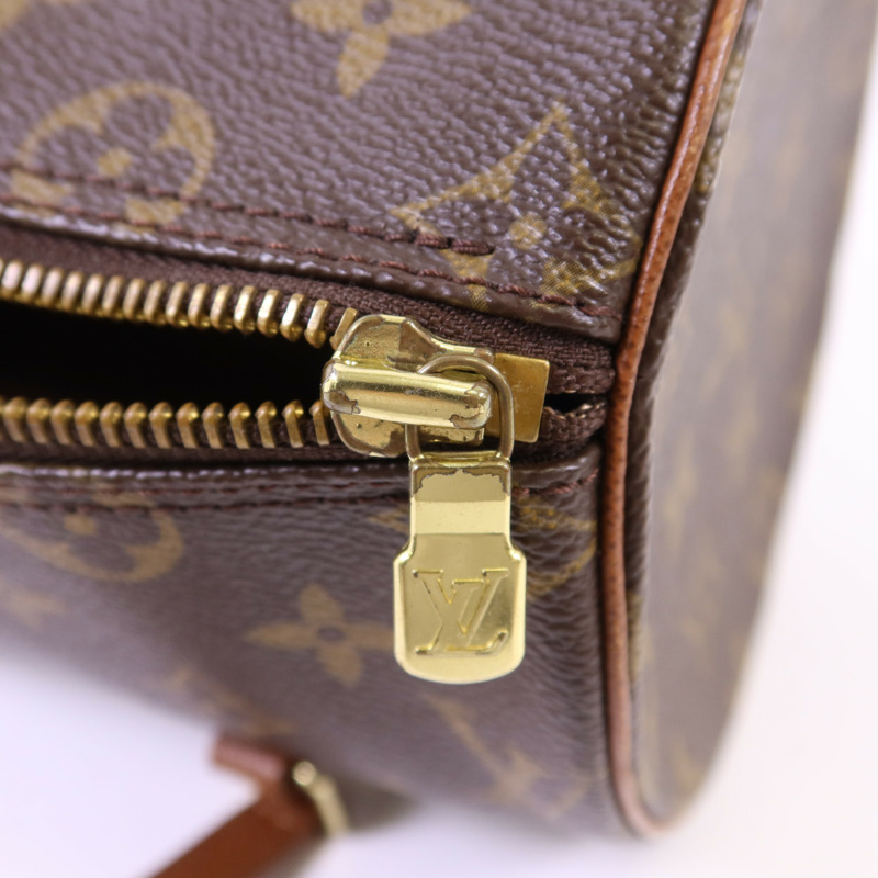 LOUIS VUITTON Monogram Papillon PM金扣手挽袋-8