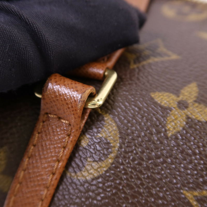 LOUIS VUITTON Monogram Papillon PM金扣手挽袋-9