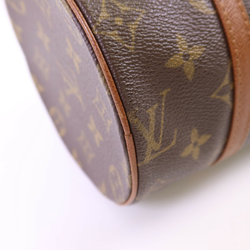 LOUIS VUITTON Monogram Papillon PM金扣手挽袋-12