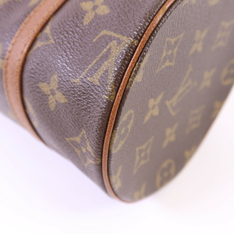 LOUIS VUITTON Monogram Papillon PM金扣手挽袋-13