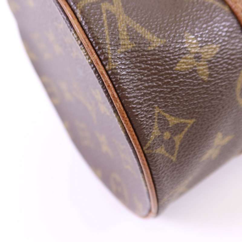 LOUIS VUITTON Monogram Papillon PM金扣手挽袋-14