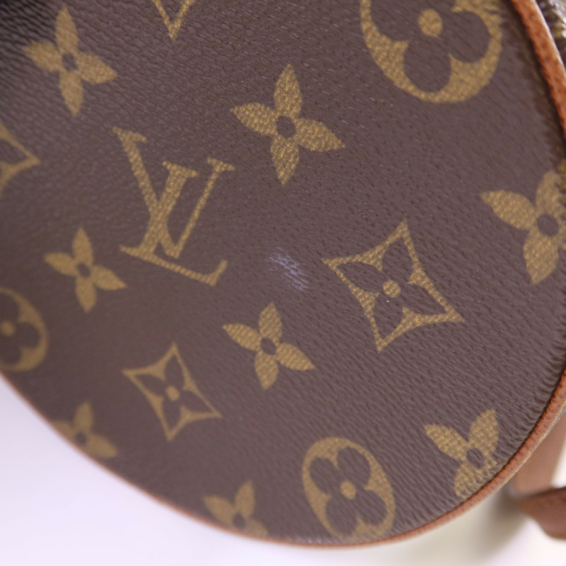 LOUIS VUITTON Monogram Papillon PM金扣手挽袋-15
