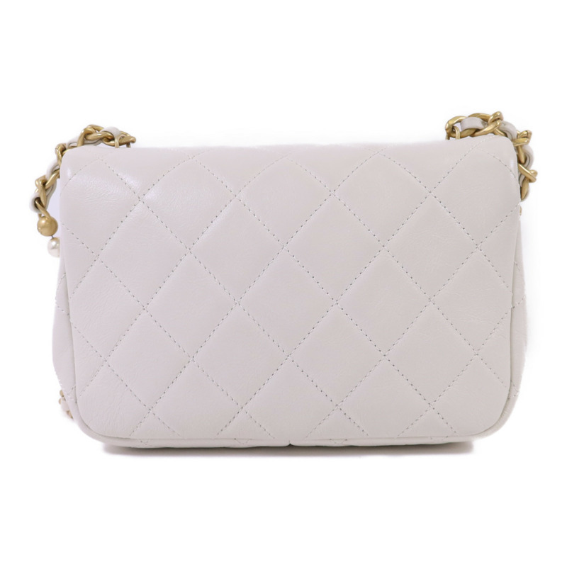 CHANEL 牛皮皮革Shoulder Bag金扣鏈帶肩背袋-1