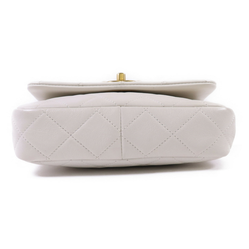 CHANEL 牛皮皮革Shoulder Bag金扣鏈帶肩背袋-3