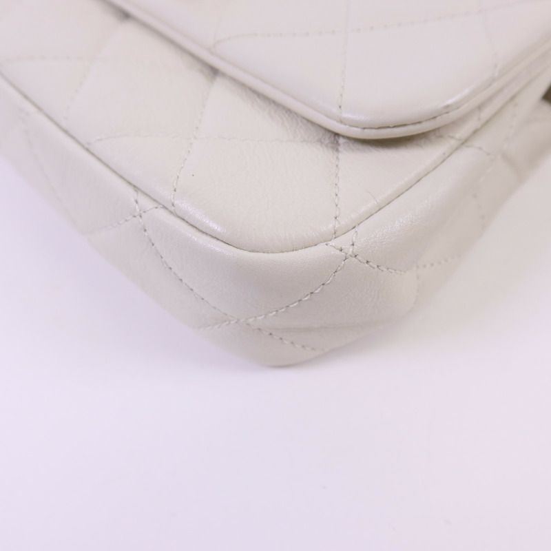 CHANEL 牛皮皮革Shoulder Bag金扣鏈帶肩背袋-12