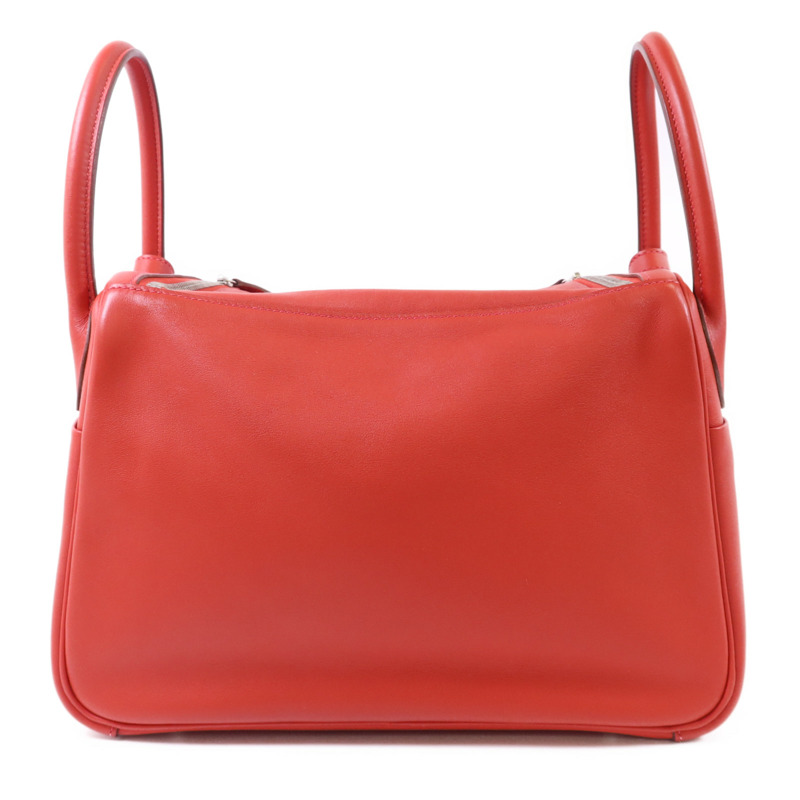 HERMES Evercolor皮革Lindy 30銀扣手挽肩背兩用袋-2