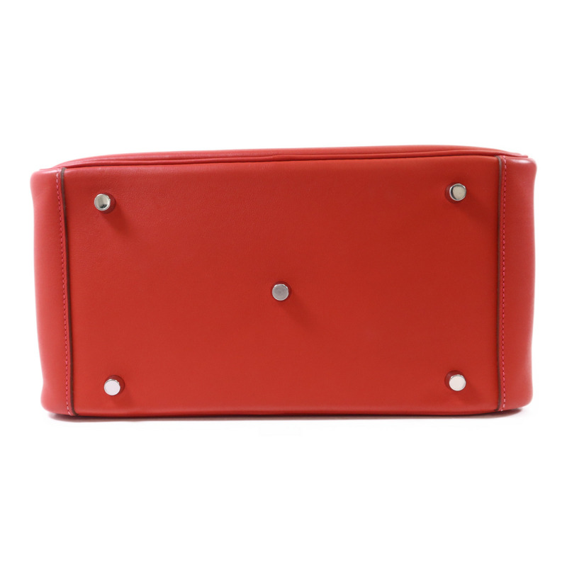 HERMES Evercolor皮革Lindy 30銀扣手挽肩背兩用袋-3