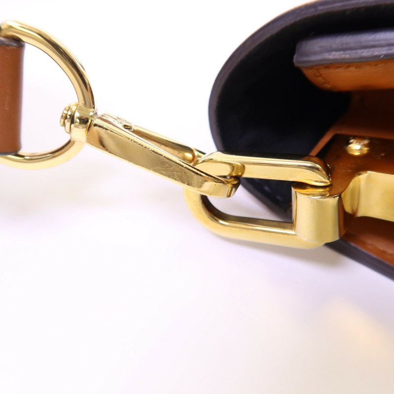 LOUIS VUITTON Monogram Reverse Mini Dauphine金扣肩背袋-11