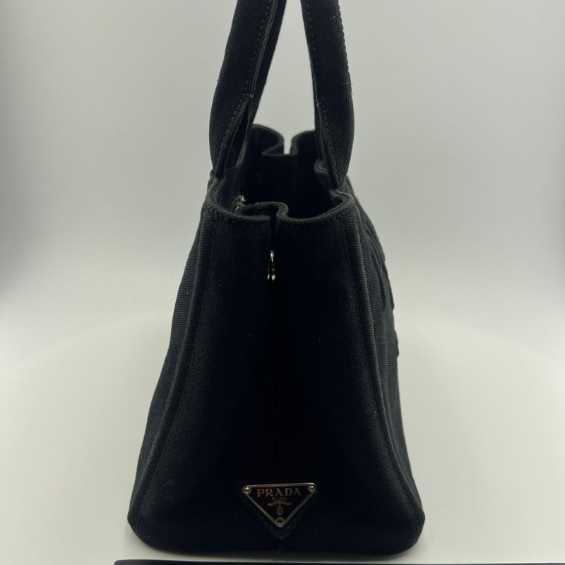 普拉達 Cotton Canvas Small Tote 小型帆布托特包-3